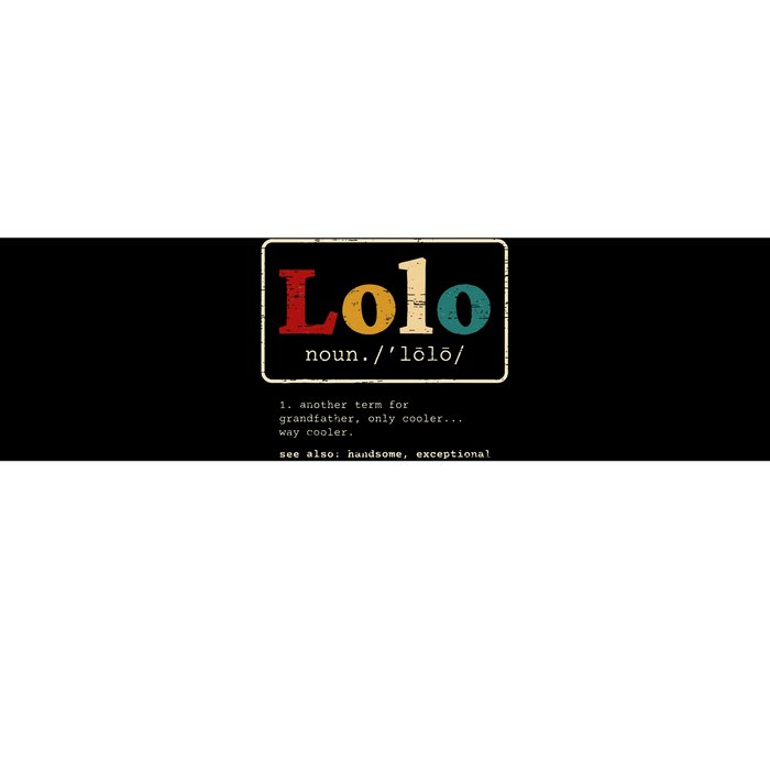 Lolo Definition Filipino Grandpa For A Pinoy Bumper Sticker