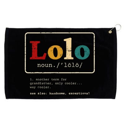 Lolo Definition Filipino Grandpa For A Pinoy Grommeted Golf Towel