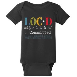 Locd Definition for a Loc Lifestyle Dreadlocs Black  Baby Bodysuit