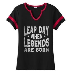 Leap Day February 29 Birthday Leap Year Ladies Halftime Notch Neck Tee