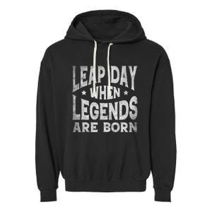 Leap Day February 29 Birthday Leap Year Garment-Dyed Fleece Hoodie