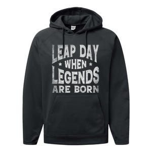 Leap Day February 29 Birthday Leap Year Performance Fleece Hoodie