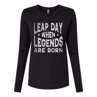 Leap Day February 29 Birthday Leap Year Womens Cotton Relaxed Long Sleeve T-Shirt