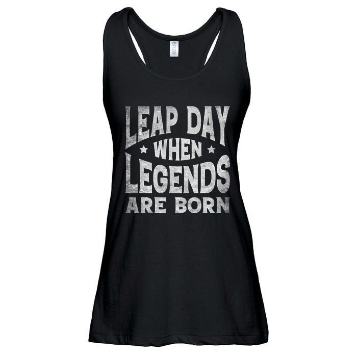 Leap Day February 29 Birthday Leap Year Ladies Essential Flowy Tank