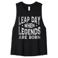 Leap Day February 29 Birthday Leap Year Women's Racerback Cropped Tank