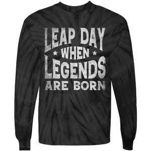 Leap Day February 29 Birthday Leap Year Tie-Dye Long Sleeve Shirt