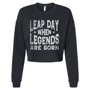 Leap Day February 29 Birthday Leap Year Cropped Pullover Crew