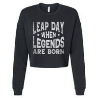 Leap Day February 29 Birthday Leap Year Cropped Pullover Crew