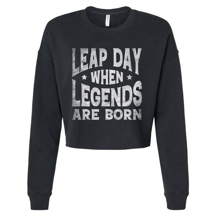 Leap Day February 29 Birthday Leap Year Cropped Pullover Crew