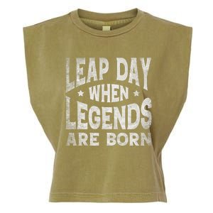 Leap Day February 29 Birthday Leap Year Garment-Dyed Women's Muscle Tee