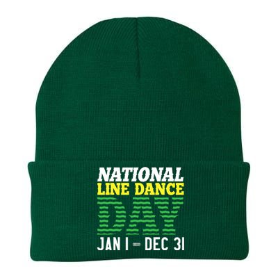 Line Dance Funny National Line Dance Day Knit Cap Winter Beanie