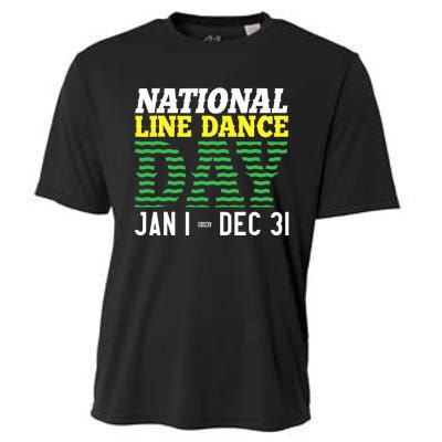 Line Dance Funny National Line Dance Day Cooling Performance Crew T-Shirt