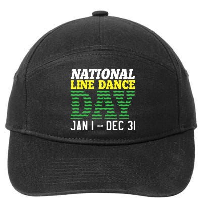 Line Dance Funny National Line Dance Day 7-Panel Snapback Hat