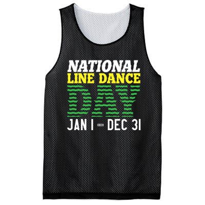 Line Dance Funny National Line Dance Day Mesh Reversible Basketball Jersey Tank