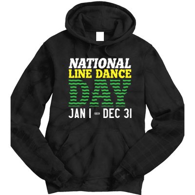 Line Dance Funny National Line Dance Day Tie Dye Hoodie