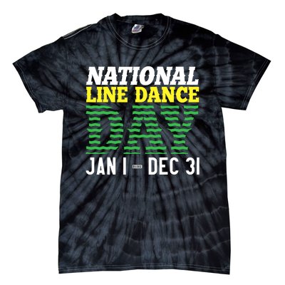 Line Dance Funny National Line Dance Day Tie-Dye T-Shirt