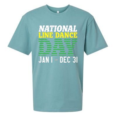 Line Dance Funny National Line Dance Day Sueded Cloud Jersey T-Shirt