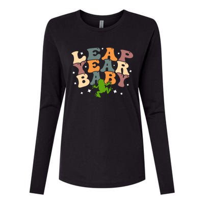 Leap Day Frog Birthday Gift Womens Cotton Relaxed Long Sleeve T-Shirt