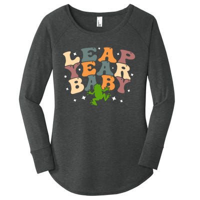 Leap Day Frog Birthday Gift Women's Perfect Tri Tunic Long Sleeve Shirt