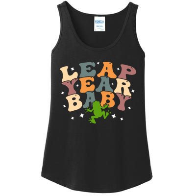 Leap Day Frog Birthday Gift Ladies Essential Tank