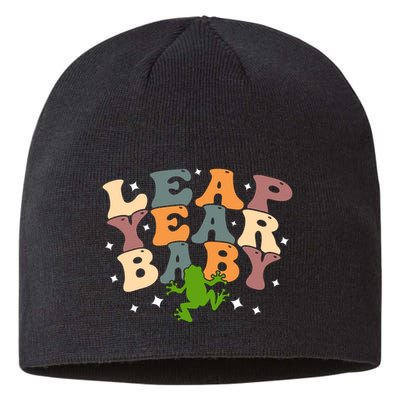 Leap Day Frog Birthday Gift Sustainable Beanie