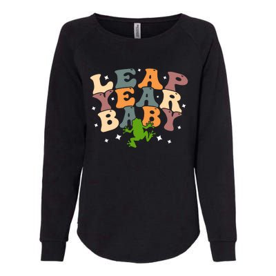 Leap Day Frog Birthday Gift Womens California Wash Sweatshirt