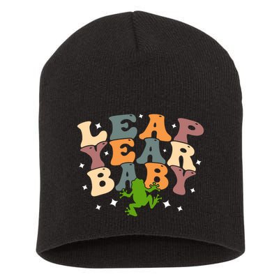Leap Day Frog Birthday Gift Short Acrylic Beanie