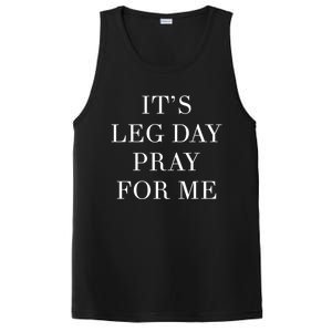 Leg Day Funny Christian Pray Workout Fitness Weightlifting Meaningful Gift PosiCharge Competitor Tank