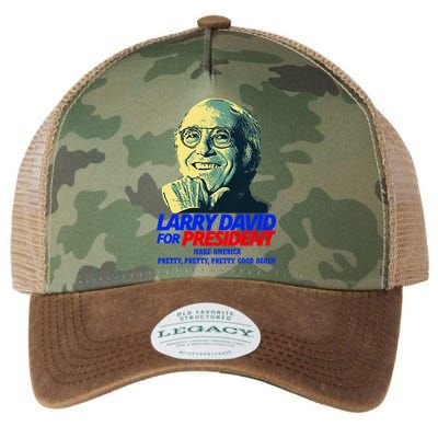 Larry David For President Make America Pretty Good Again Legacy Tie Dye Trucker Hat