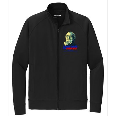 Larry David For President Make America Pretty Good Again Stretch Full-Zip Cadet Jacket