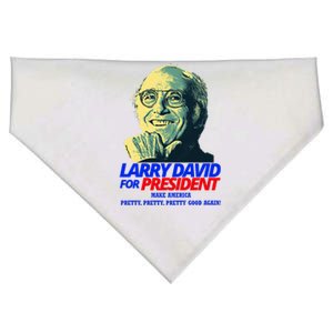 Larry David For President Make America Pretty Good Again USA-Made Doggie Bandana