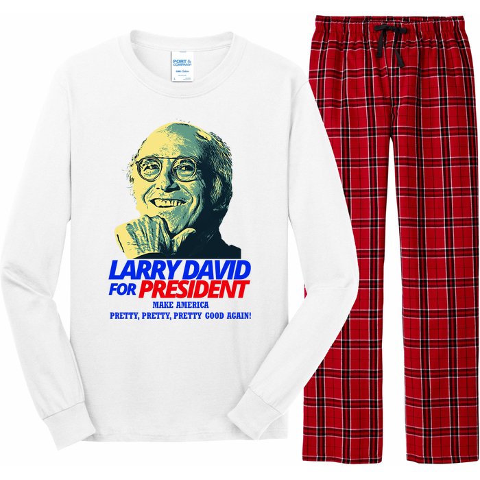 Larry David For President Make America Pretty Good Again Long Sleeve Pajama Set