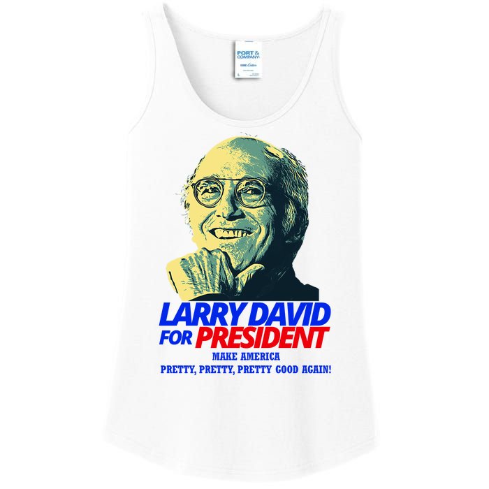 Larry David For President Make America Pretty Good Again Ladies Essential Tank