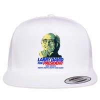 Larry David For President Make America Pretty Good Again Flat Bill Trucker Hat