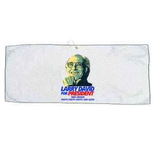 Larry David For President Make America Pretty Good Again Large Microfiber Waffle Golf Towel