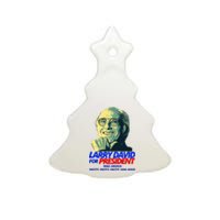 Larry David For President Make America Pretty Good Again Ceramic Tree Ornament