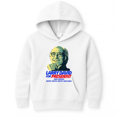 Larry David For President Make America Pretty Good Again Kids Hoodie