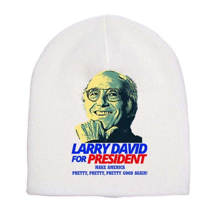 Larry David For President Make America Pretty Good Again Short Acrylic Beanie