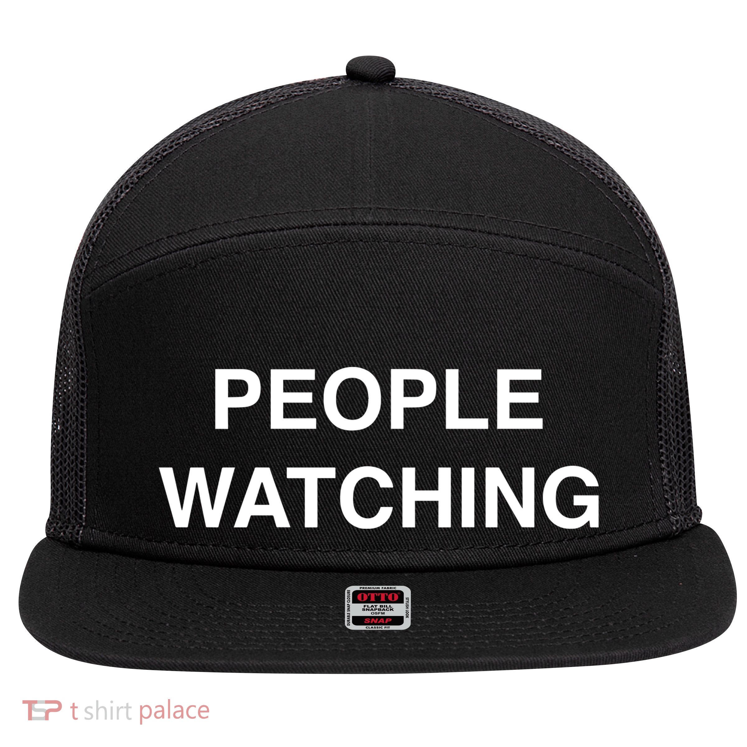 Limited Dominic Fike Wearing People Watching 7 Panel Mesh Trucker Snapback Hat