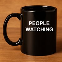 Limited Dominic Fike Wearing People Watching 11oz C Handle Ceramic Mug