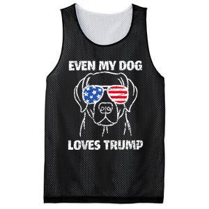 Labrador Dog Flag Sunglasses Even My Dog Loves Trump 2024 Mesh Reversible Basketball Jersey Tank