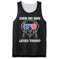 Labrador Dog Flag Sunglasses Even My Dog Loves Trump 2024 Mesh Reversible Basketball Jersey Tank