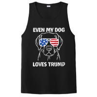 Labrador Dog Flag Sunglasses Even My Dog Loves Trump 2024 PosiCharge Competitor Tank