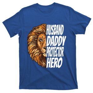 Lion Dad Funny Husband Daddy Protector Hero Gift T-Shirt