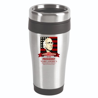 Larry David For President 16oz Travel Tumbler