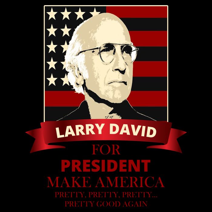 Larry David For President 16oz Travel Tumbler