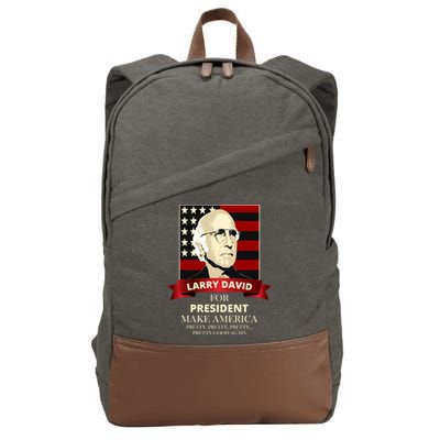 Larry David For President Cotton Canvas Backpack