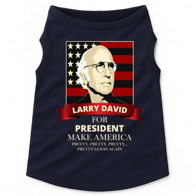 Larry David For President Doggie Tank