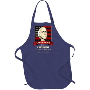 Larry David For President Full-Length Apron With Pockets