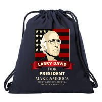 Larry David For President Drawstring Bag